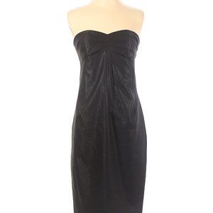 Robert Rodriguez Black Wool Shimmer Cocktail Dress